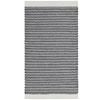 Handwoven Scandi Wool Rug- 6443- Black/white-80x150cm