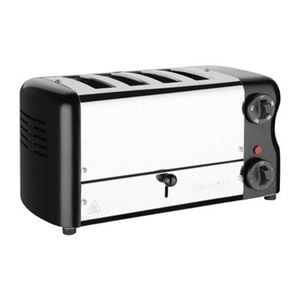 Rowlett Esprit 4 Slot Toaster Jet Black With Elements And Sandwich Cages 207x398x237mm Commercial Kitchen Cooking Equipment