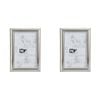 2PK NF Living Shine Bright Photo Frame 4x6 Modern Design Metal Silver
