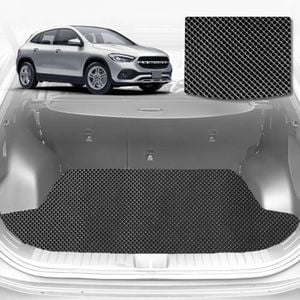 6D Diamond Car Boot Mat for Mercedes-Benz GLA SUV (H247)2020-Current-Cargo Mat-Black-Outback GT