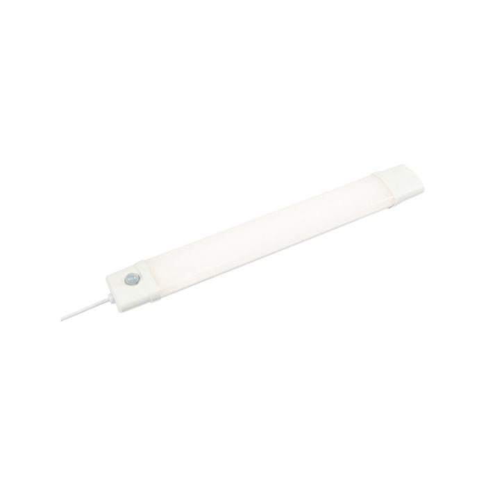 Brilliant 60cm White DIY Baseline Tri Proof LED Batten Light With PIR Sensor Bunnings Australia