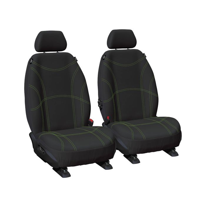 For Subaru Outback (BT) Wagon 2020-On Front Black Green Neoprene Seat Cover