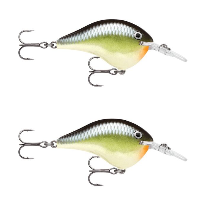 2x Rapala Dives to 8ft 5cm Crankbait Fishing Lures - Smash