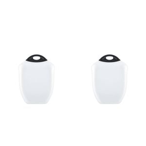 2x Dexas 33cm Chop & Scoop Cutting Board Veggie Chopping Med White/BLK