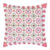 J.Elliot Home Zoe Cushion 50x50cm Bubblegum & White Multicolour
