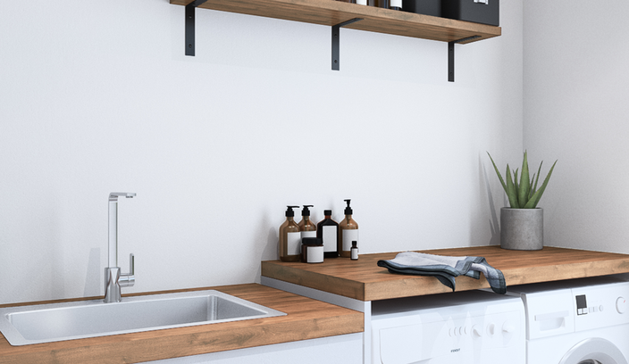 washing Machine with Dryer and Wash basin