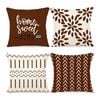 Catzon 4 Pcs Modern Throw Pillow Covers Geometric Flower Pattern for Couch