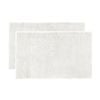 2pc Bambury Bathroom Floor Elvire Bath Mat 2 Pack Ivory Cotton Woven