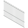 ProtectorAl 1201-2400W x 1800H Palladium Silver Loop Top Pool Fence Panel Raked 16-30º