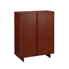 HOMFURN 5 Tier Bamboo Shoe Cabinet Walnut