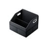 NNEOBA PU Leather Car Trunk Organizer Folding & Collapsible Cargo Storage Box Black