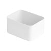 Inabox 1.3L White Cotton Stackable Organiser