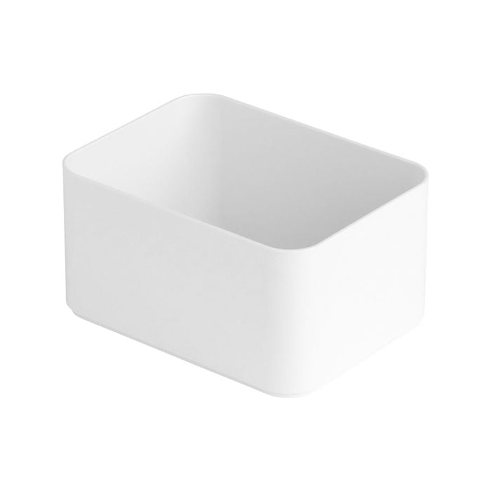 Inabox 1.3L White Cotton Stackable Organiser
