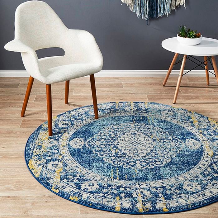 The Rug Connection Gallery 869 Navy 240x240cm - Large Round