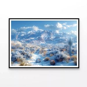 Snow Covered Trees  Print 100% Australian Made 120x90cm  (Poster)