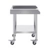 Vevor 610x610x751.6mm Stainless Steel Work Table Silver for Restaurant Home Hotel