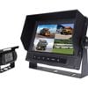 Elinz 7" Quad Screen Waterproof Monitor HD 12V/24V Reversing CCD Camera