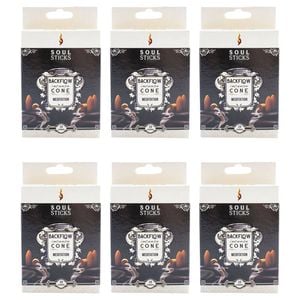 6x 10pc Wild Scents Soul Sticks Backflow Incense Cones Fragrance Meditation