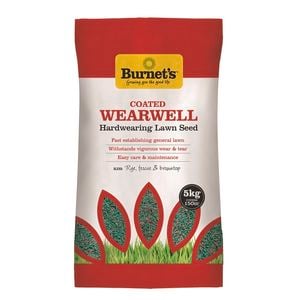 Burnet's 5kg Wearwell Hardwearing Lawn Seed