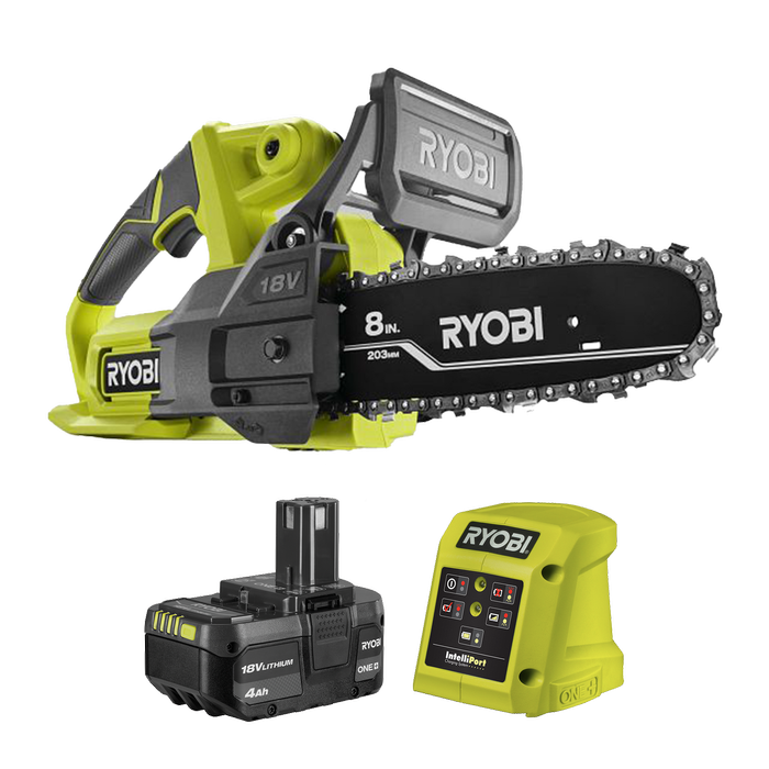 RYOBI 18V ONE+ 8" (203mm) Chainsaw 4Ah Kit R18CHS24