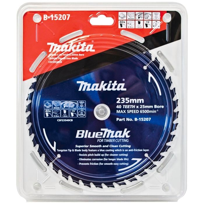 Makita 235mm 40T BlueMak Circular Saw Blade