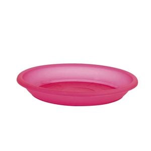 EDEN 14cm Red Transparent Round Saucer