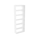 Lugna 2048 x 750 x 280mm White 5 Shelf Shelving Unit
