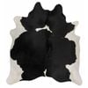 Premium Brazilian Cow Hide Black 200x150 Cm Appox - Medium Indoor Floor Rug