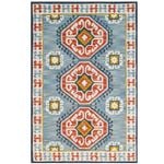Handmade Milan Wool Rug-6284-Sea Blue-110x160cm