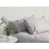 Sheraton Luxury 1000tc Cotton King Single Fitted Sheet Set W/pillowcase Dove Gry