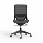 OLG Office Engage Ergonomic Task Chair Lumbar Support, No Arms, Black Base/Mesh & Upholstery