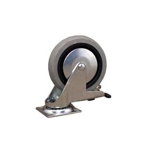 Move It 100mm Grey Rubber Heavy Duty Swivel Brake Castor