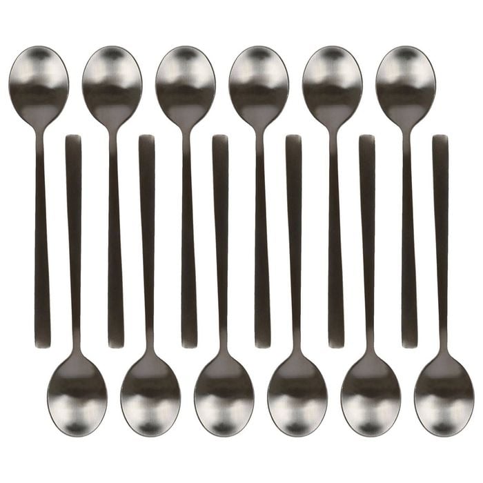 Argon Tableware Stainless Steel Teaspoons - 14.5cm - Pack of 12