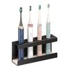 Catzon Wall Mount Electric Toothbrush Holder 4 Slots Diatomite Dish-black
