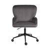 La Bella Grey Desk Armchair - Home Office Swivel Chair Adjustable Height Seat PLUME