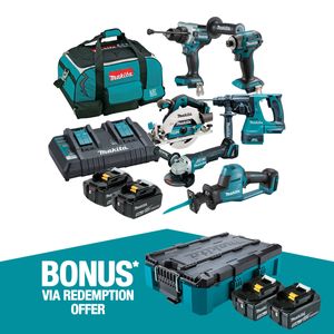Makita 18V Brushless 6 Piece Combo Kit DLX6136TX1