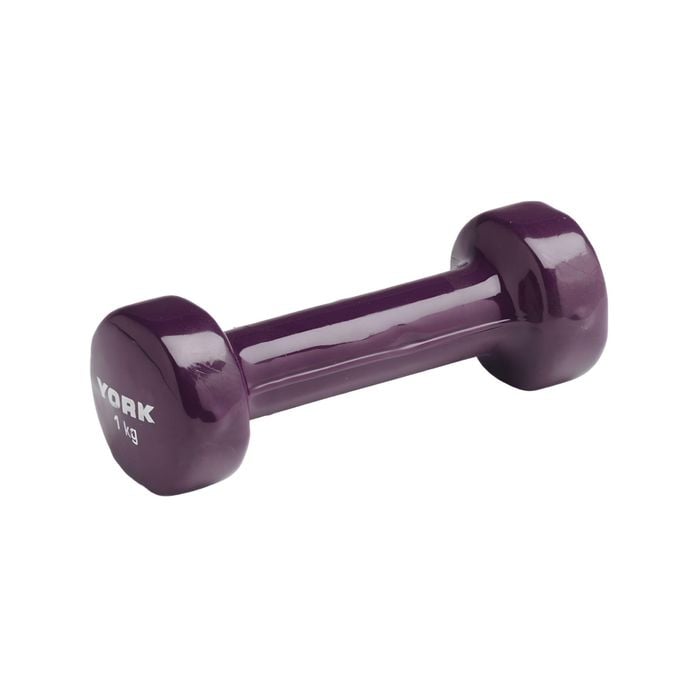 York 1.0KG PVC Dipped Dumbbell Single