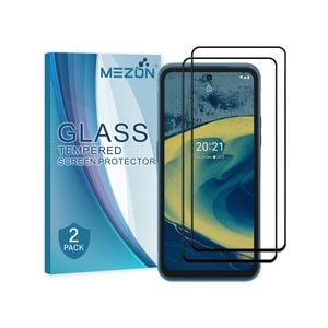 2 Pack MEZON Nokia XR20 Full Cover Tempered Glass Screen Protectors
