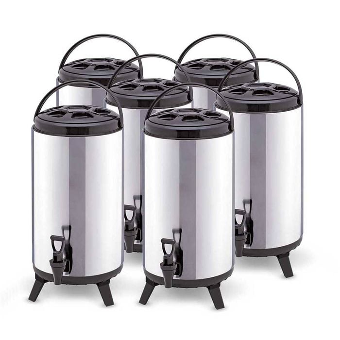 SOGA 6X 8L Portable Insulated Brew Pot with Dispenser