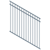 ProtectorAl 350-1200W x 1200H Deep Ocean DTR All Up Pool Fence Panel Raked 16-30º