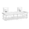 Fusion-Loc Matte White Style Suction Large Shower Caddy