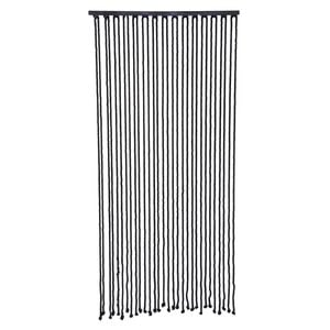 Pillar 90 x 200cm Black Nautica Door Curtain