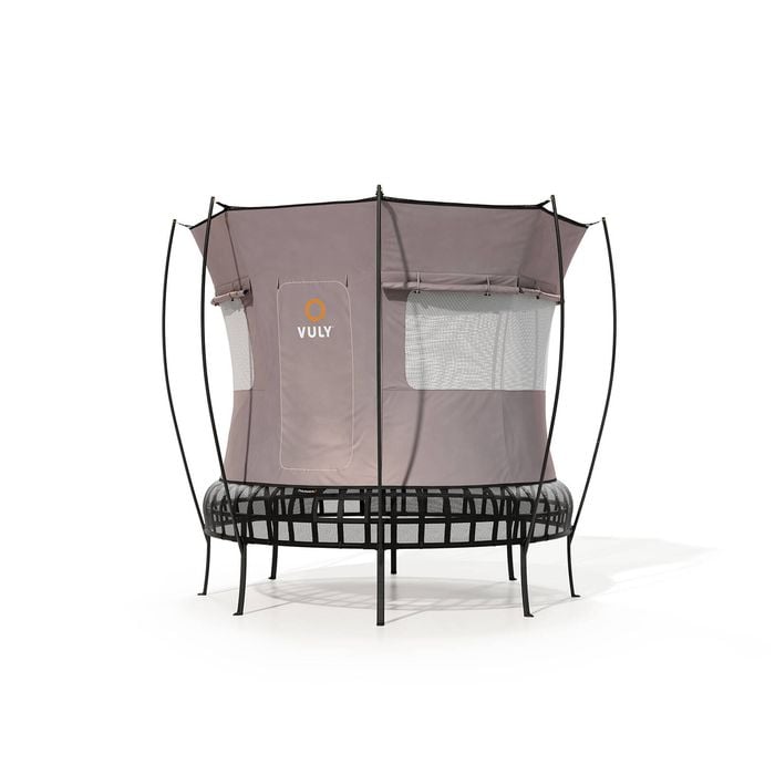 VULY Thunder 2 Medium 10ft Springless Trampoline with Enclosure - Round Kids Trampolines Bundle With Tent Wall and Shade Cover