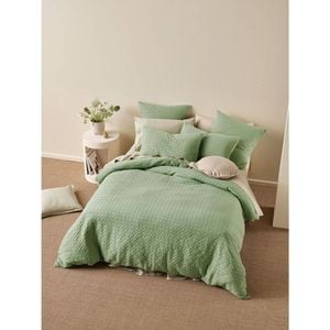 Linen House Queen Vista Leaf Bedroom Quilt Cover Set