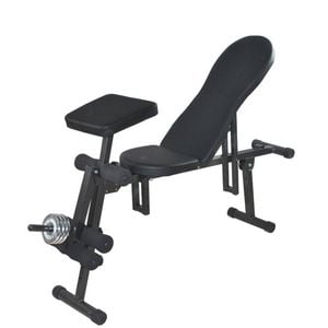 Fitness Master Adjustable Sit-up Ab Bench Flat/incline Home Gym Training Station