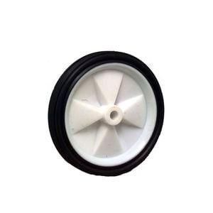 Move It 100mm White Plastic Centre Wheel And Rubber Tyre