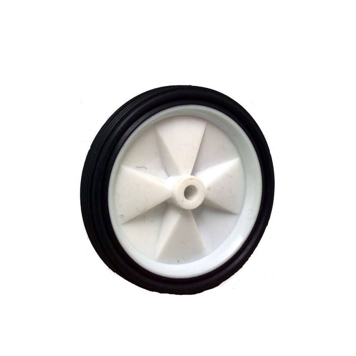 Move It 100mm White Plastic Centre Wheel And Rubber Tyre