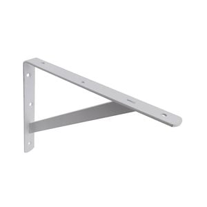 Carinya 250 x 200mm White Heavy Duty Straight Stayed Bracket