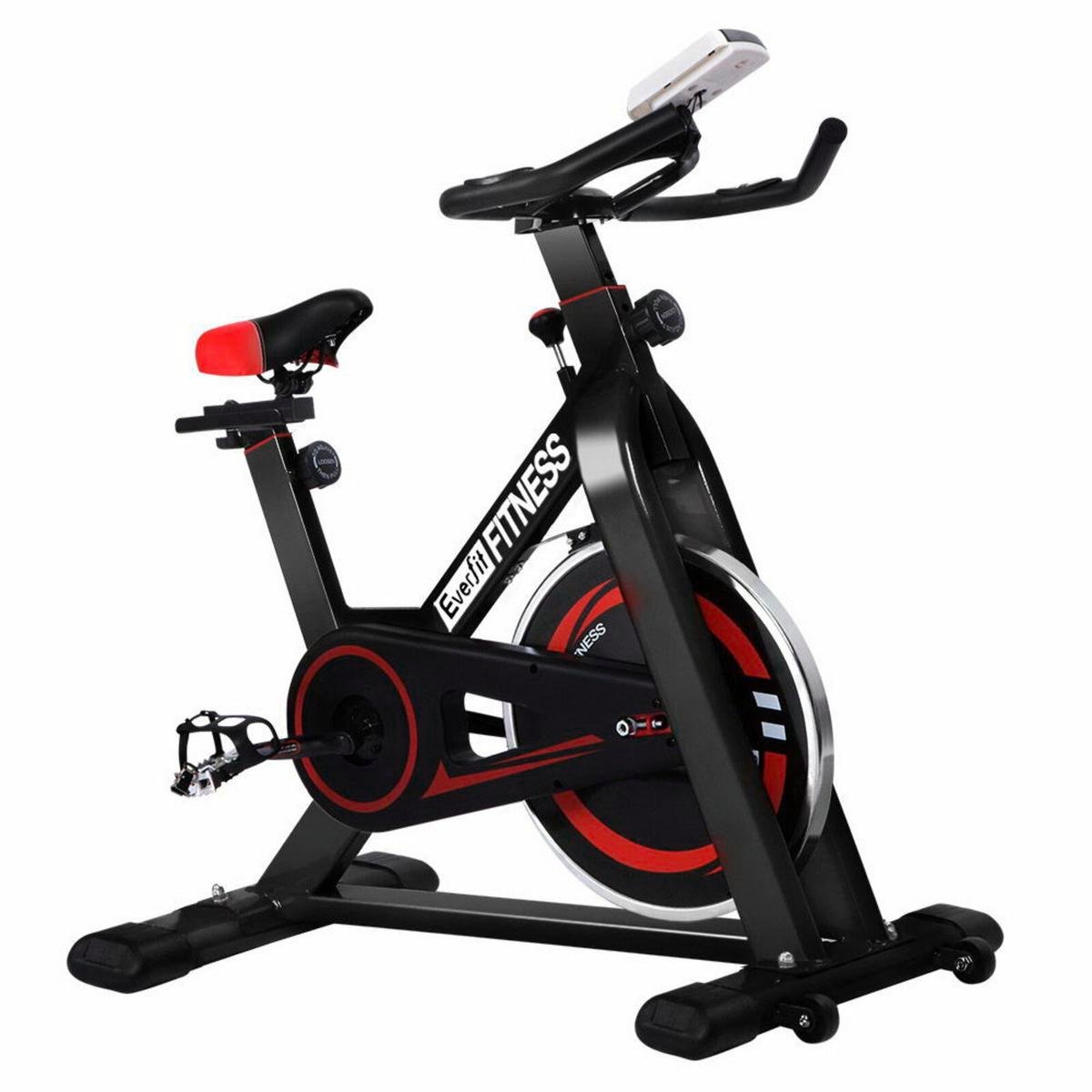 Everfit Black Spin Exercise Bike Bunnings Australia