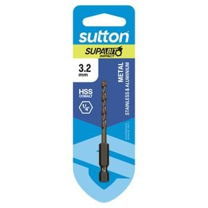 Sutton 3.2mm Supabit HSS Cobalt Hex Shank Drill